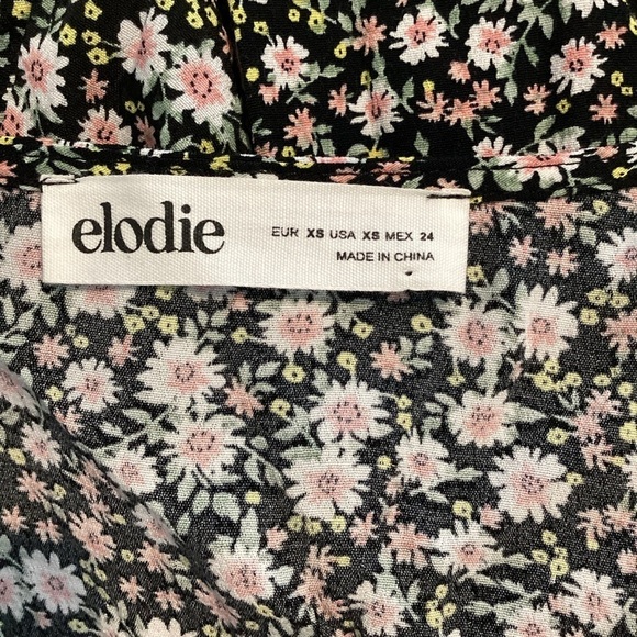 Elodie Floral Wrap Dress Size XS Black Multicolor - Picture 6 of 7